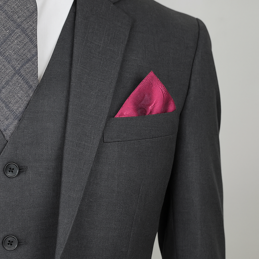 dark grey suit