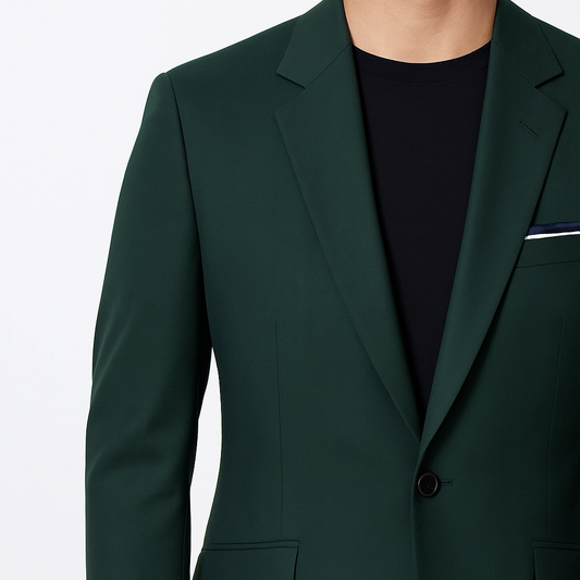 emerald green suit