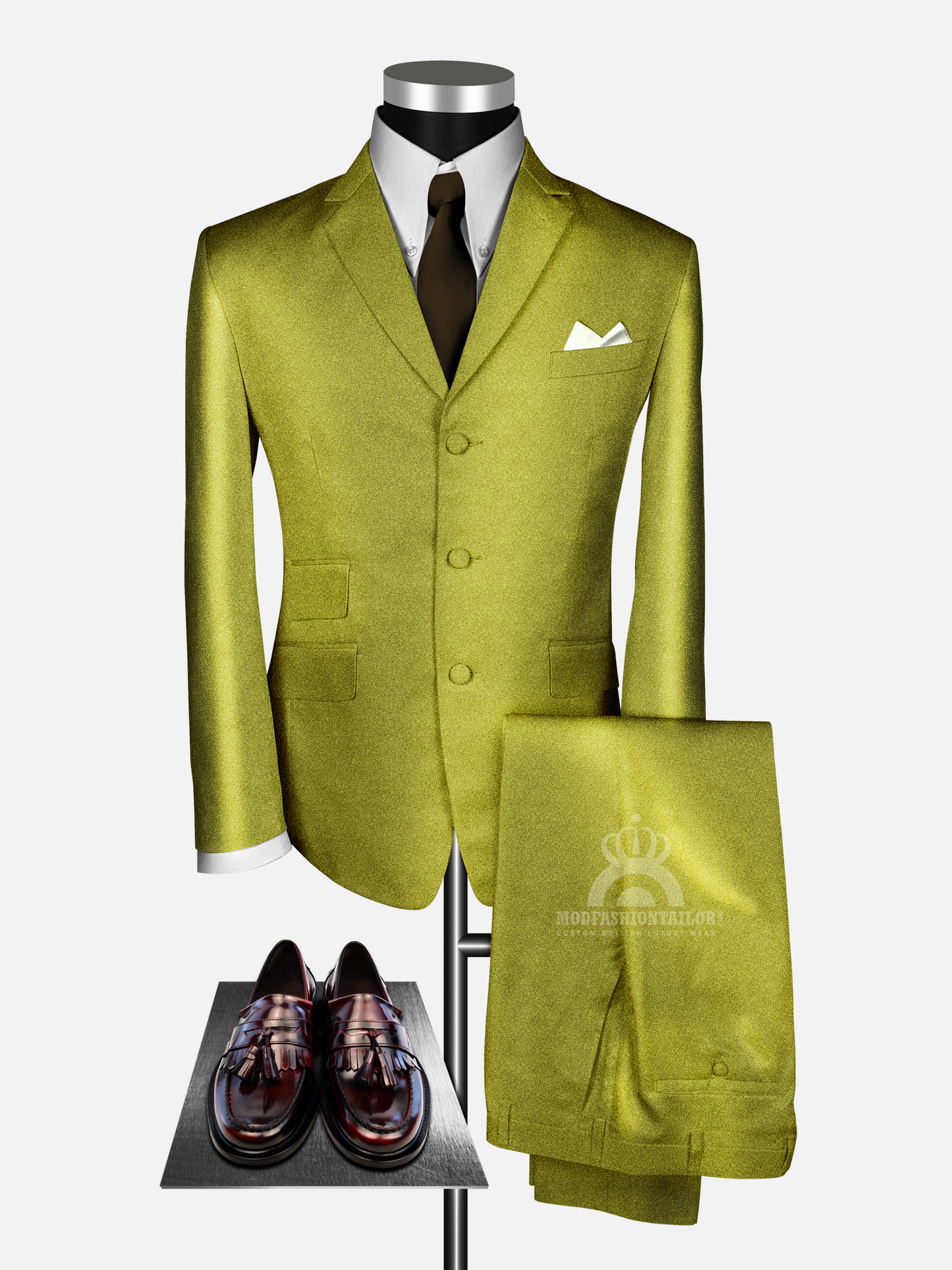 2 Tone Tonic Green 60s Mod Suit