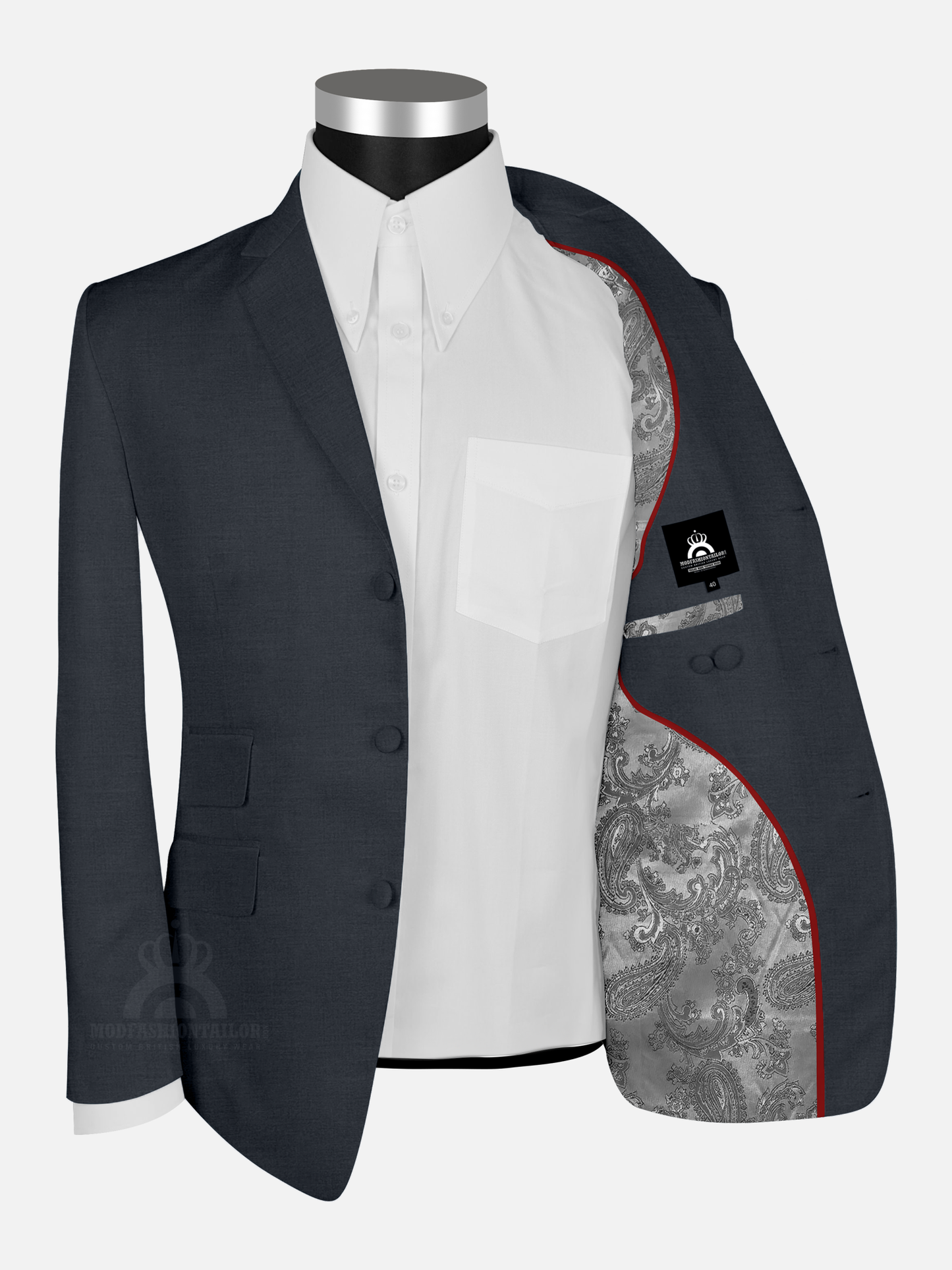 Dark Gray Mod Suit Jacket