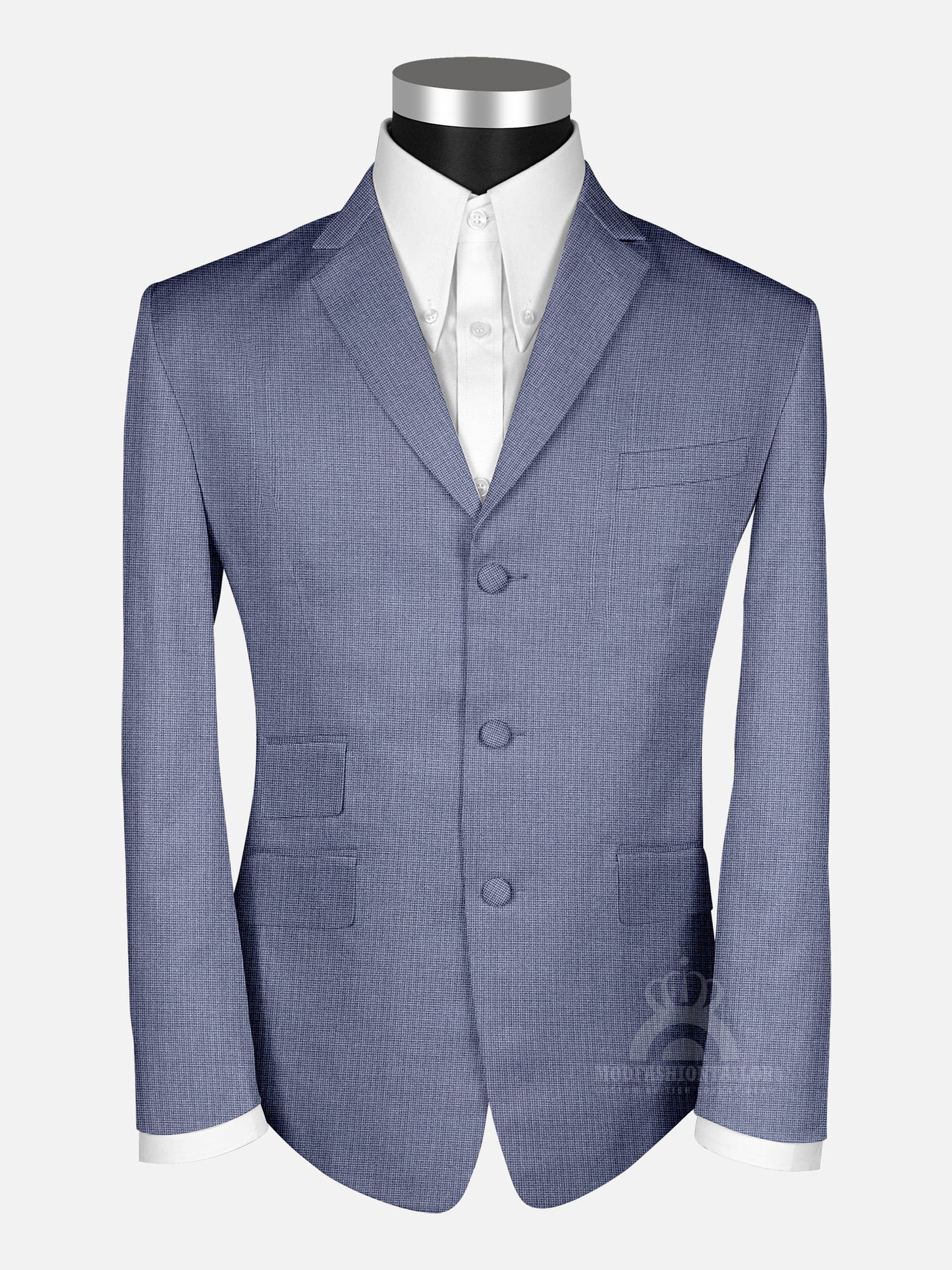 2 Piece 60s Outfits Check Blue Mod Suit