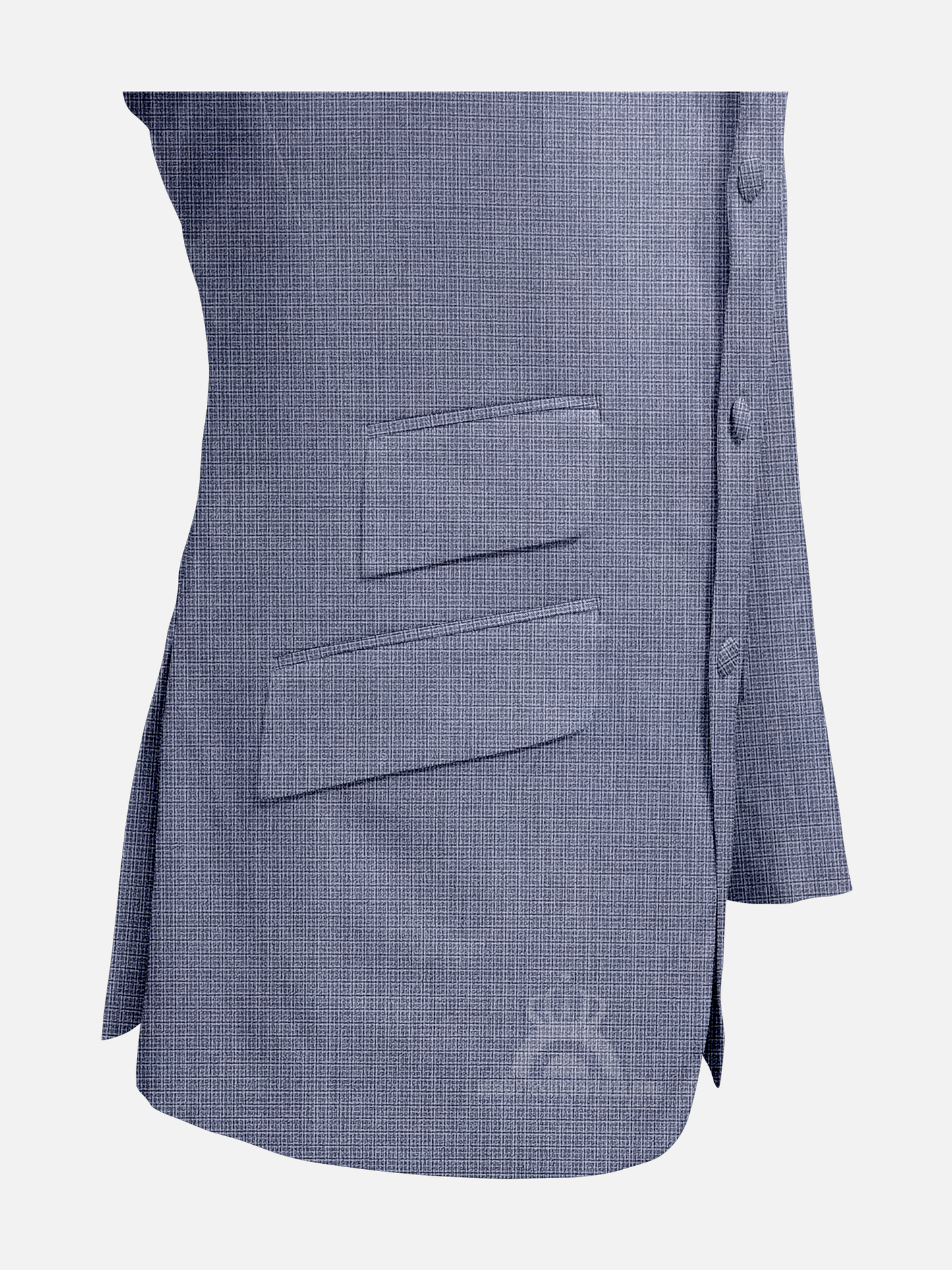 2 Piece 60s Outfits Check Blue Mod Suit