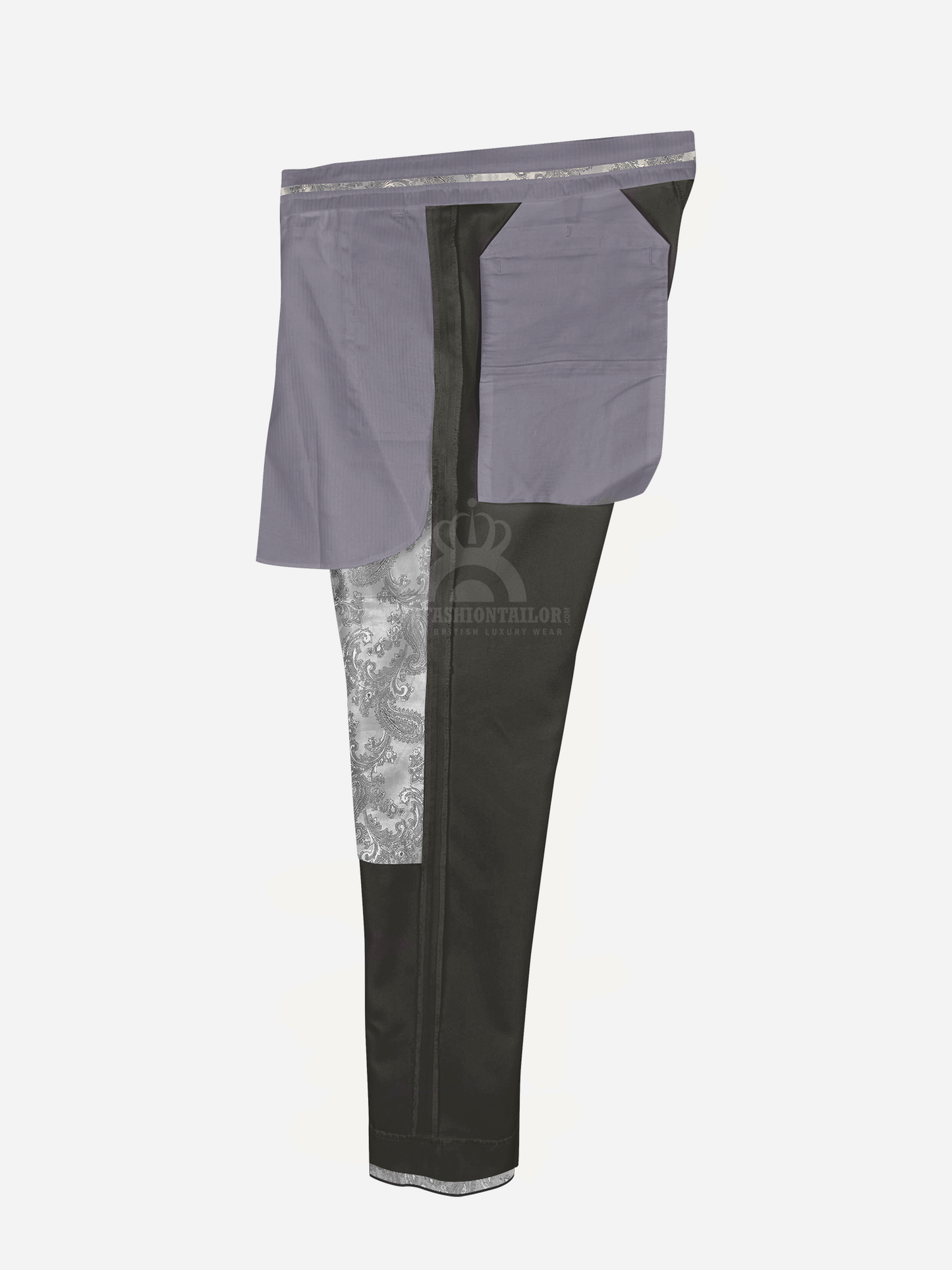 2 Piece David Bowie Dark Brown and Olive Tone Mod Suit