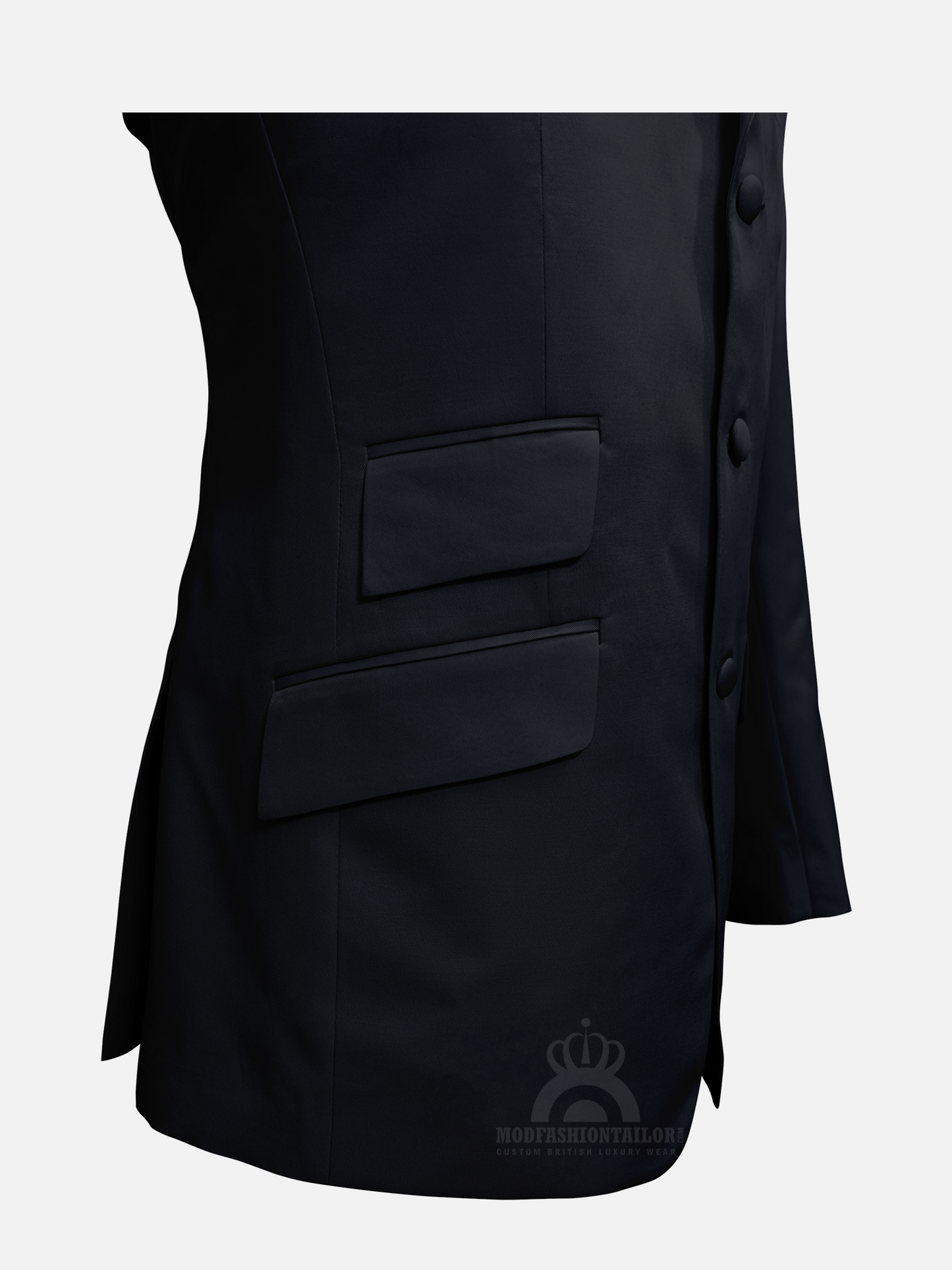 3 Piece John Lennon Black 3 Button Mod Suit