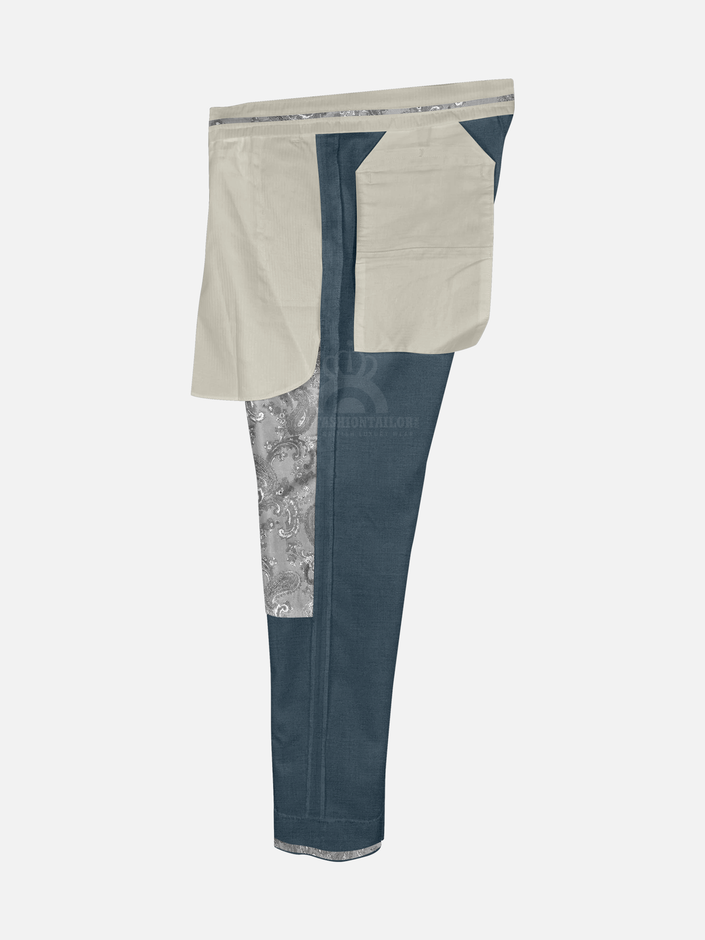 Paul Weller Bayou Blue Mod Trouser