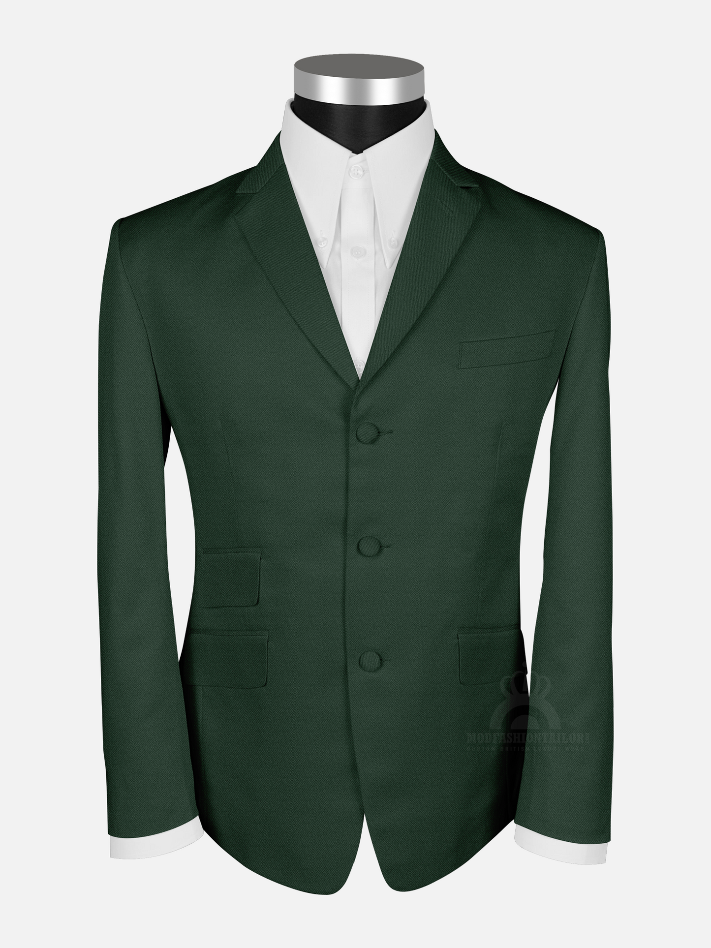2 Piece Dark Green Mod Suit