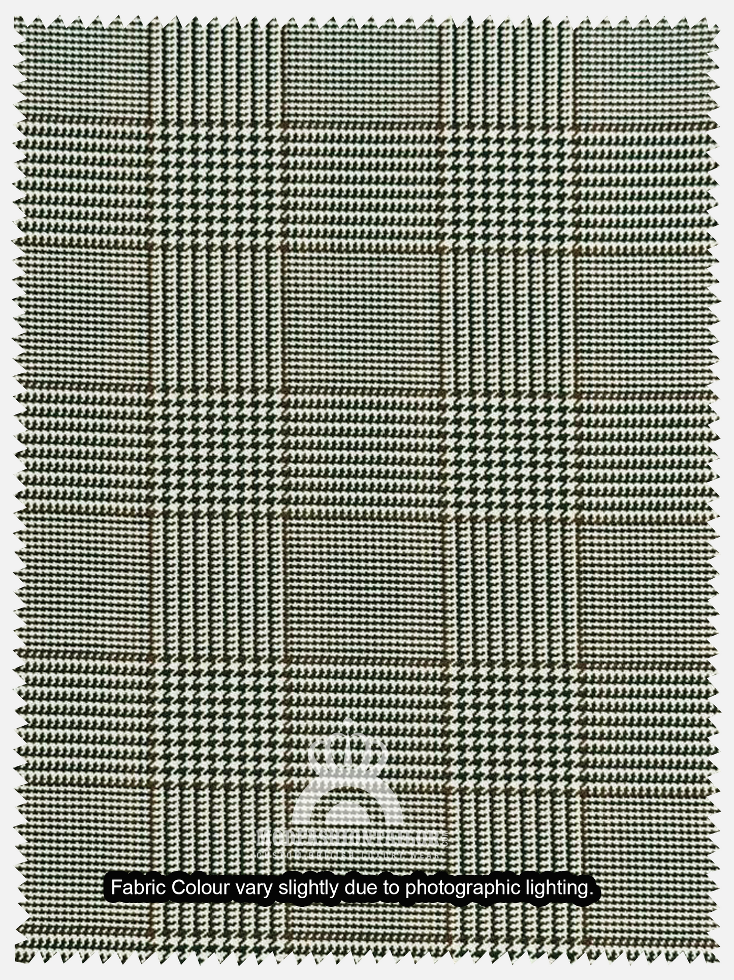 3 Piece Earth Tone Prince of Wales check Mod Suit