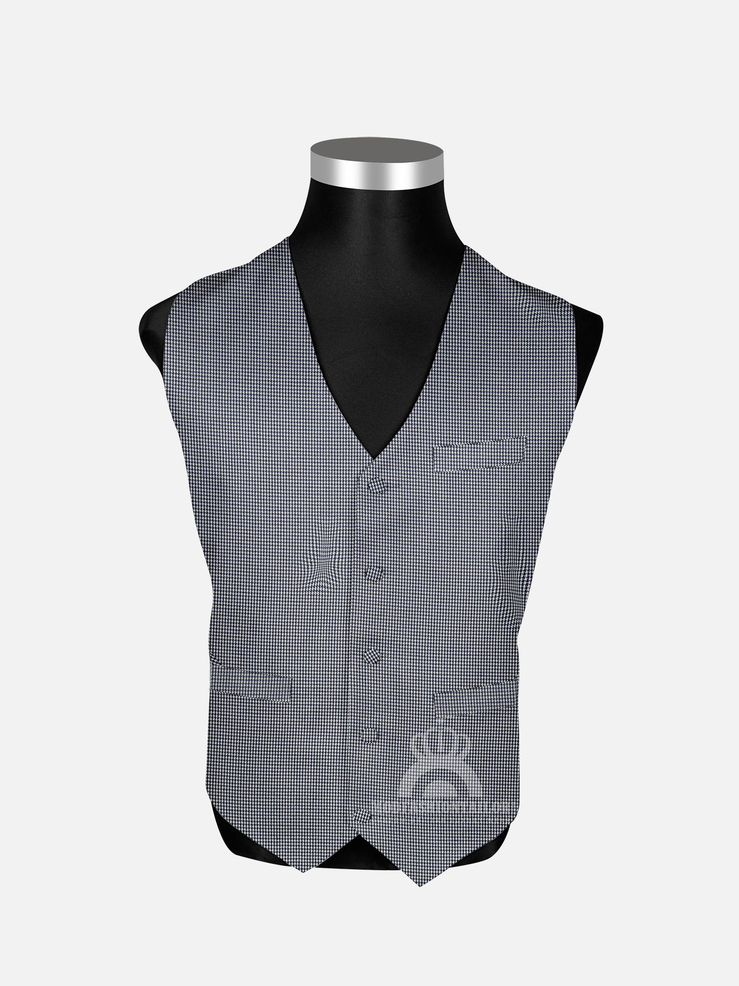 3 Piece Single Breasted Dogtooth Mod Suit with Shirt