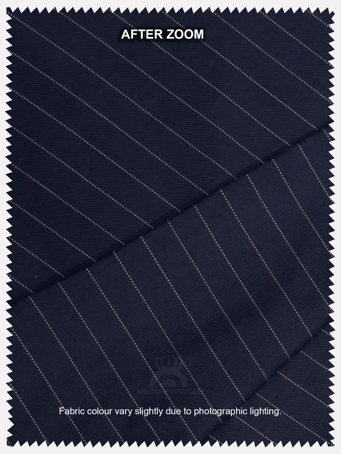 3 Piece White Stripe In Navy Blue Pinstripe Mod Suit