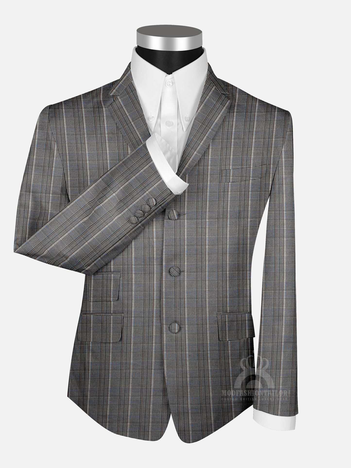 Wool Prince of Wales Check Mod Jacket