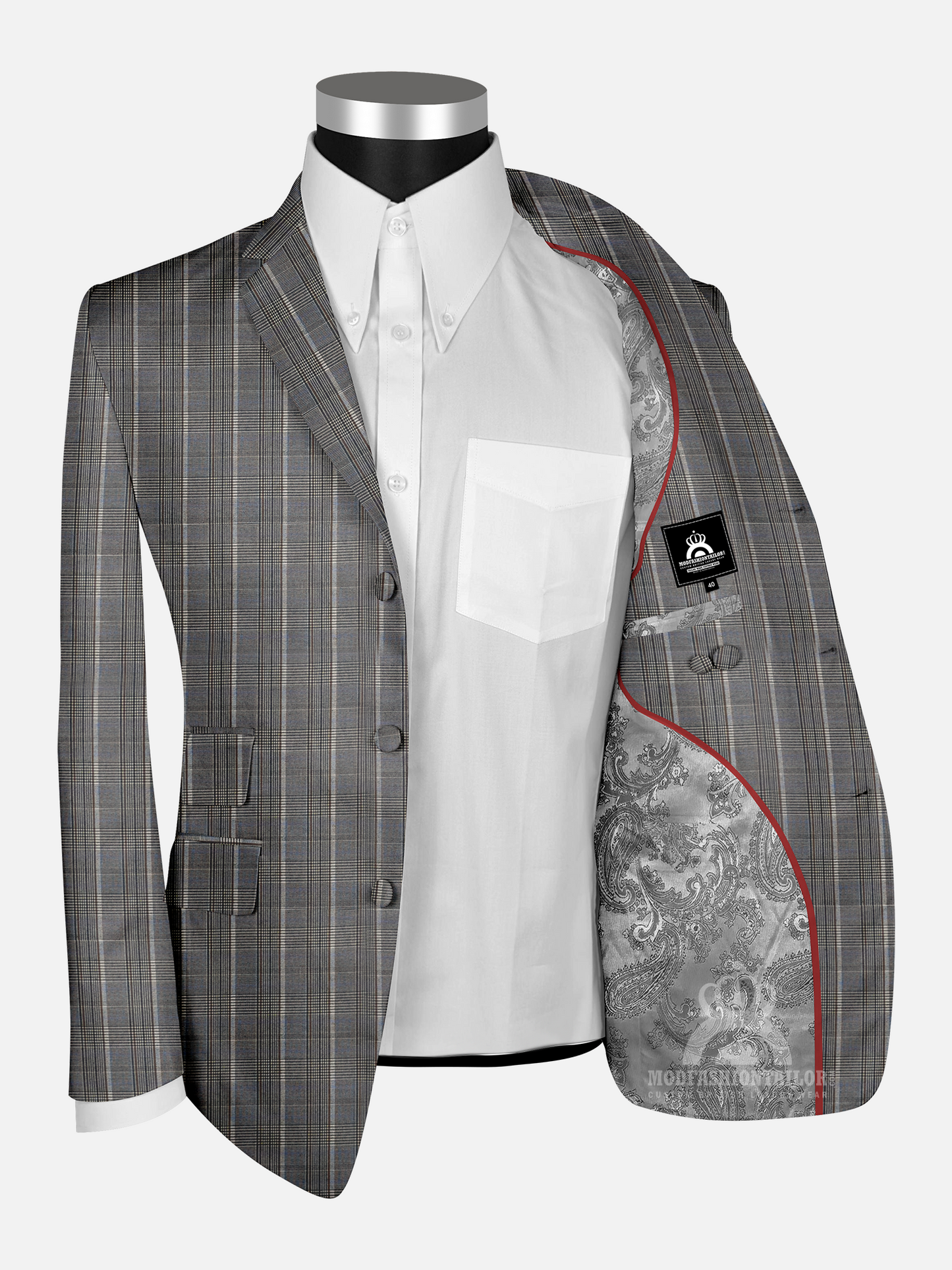 Wool Prince of Wales Check Mod Jacket