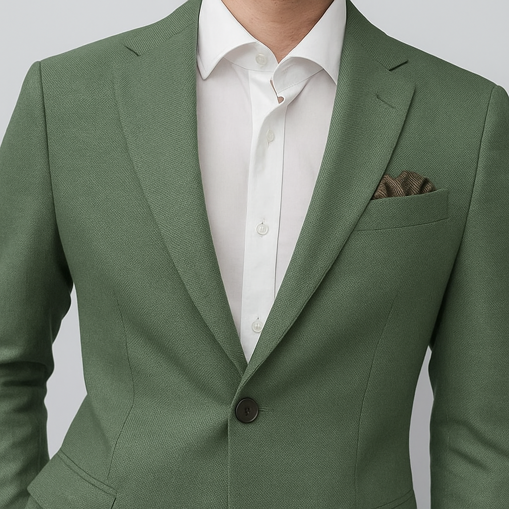 sage green suit