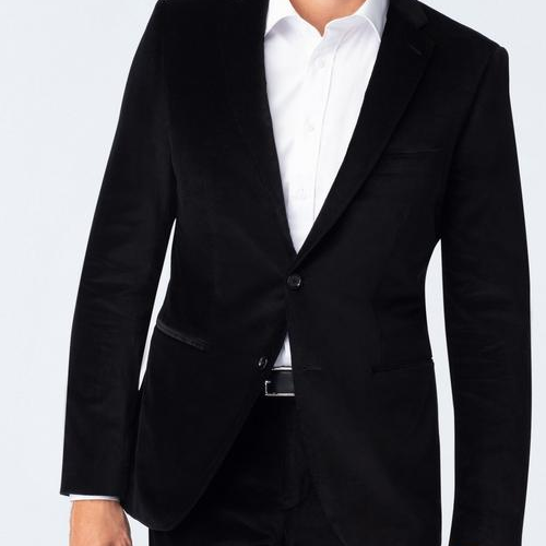 black velvet suit