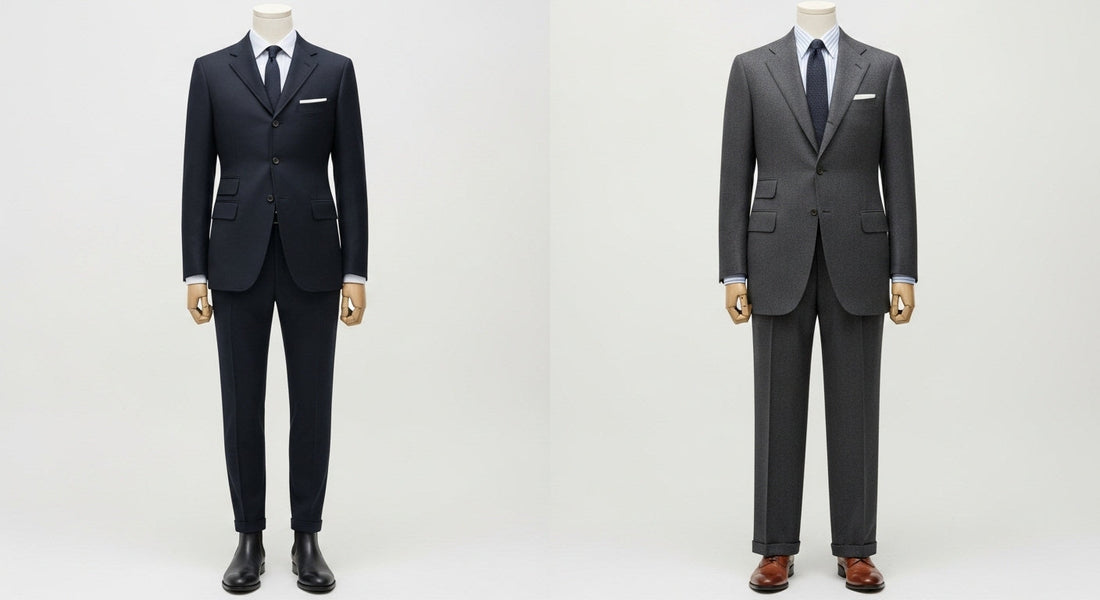 Mod suit vs regular suit comparison.