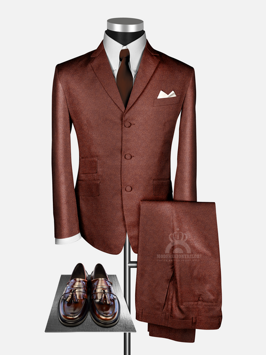 2 Tone Tonic Red 60s Mod Suit