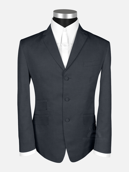 Dark Gray Mod Suit Jacket