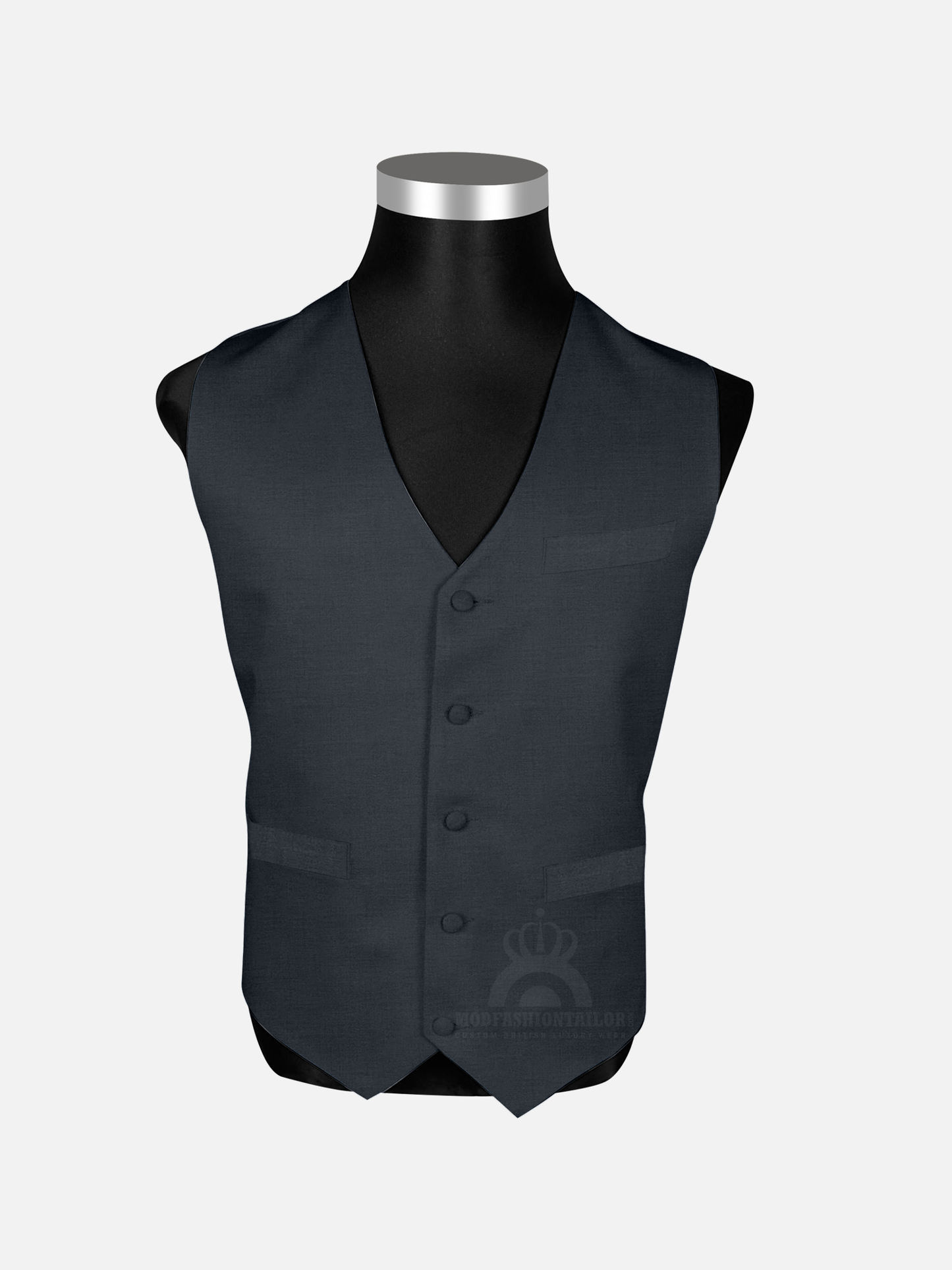 3 Piece 3 Button Dark Gray Mod Suit