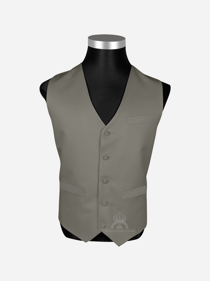 3 Piece 3 Button Pastel Brown Mod Suit with Shirt