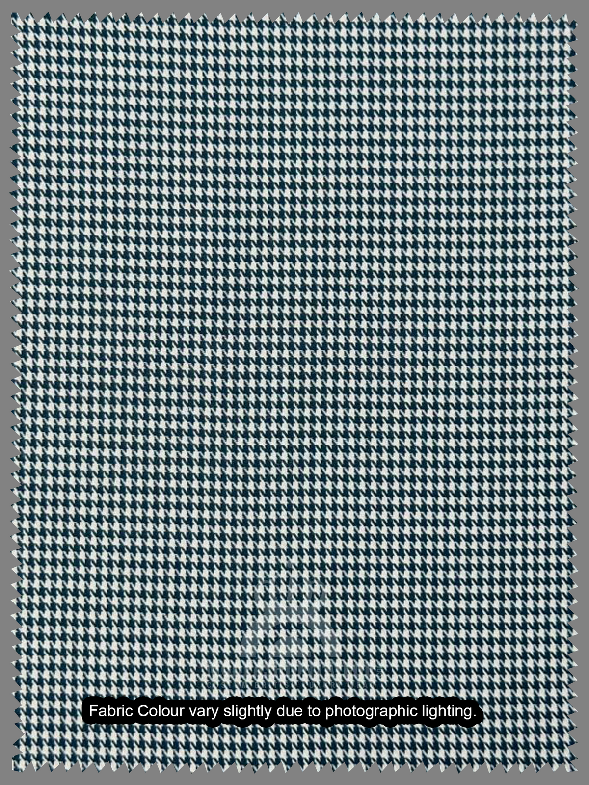 Blue Dogtooth Shirt Pattern Detail