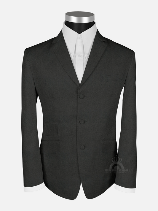 Dark Gray Herringbone Mod Jacket