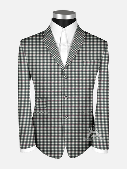 Fawn Gunclub Check Mod Suit Jacket Front