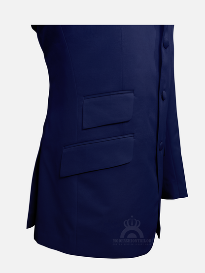 George Harrison Navy Blue Mod Jacket