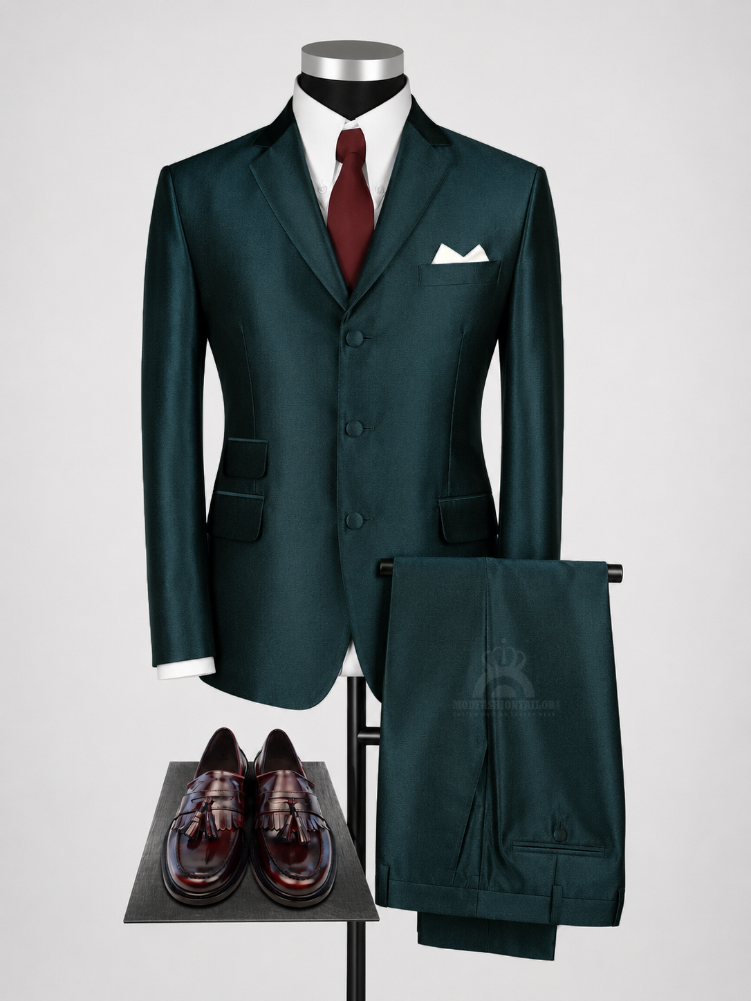 Premium Green Tonic 60s Mod Suit | Classic 3 Button Tailored Suit UK