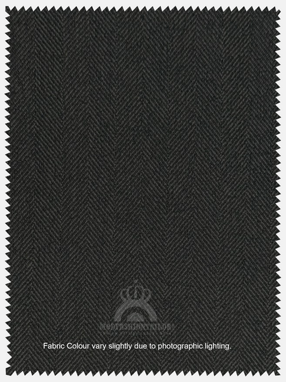 3 Piece Dark Gray Herringbone Mod Suit