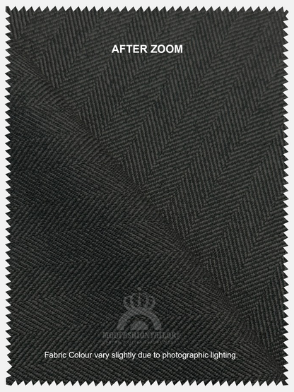 3 Piece Dark Gray Herringbone Mod Suit