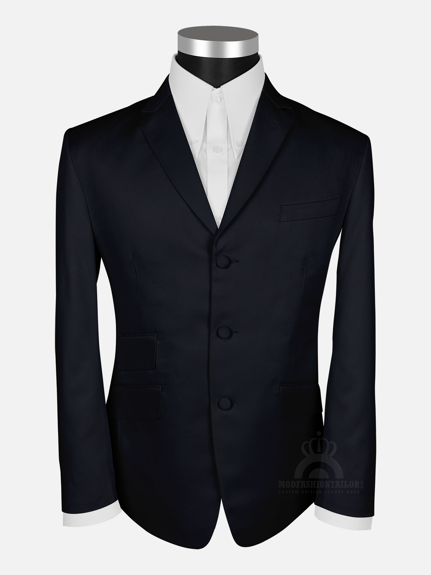 2 Piece John Lennon Black 3 Button Mod Suit