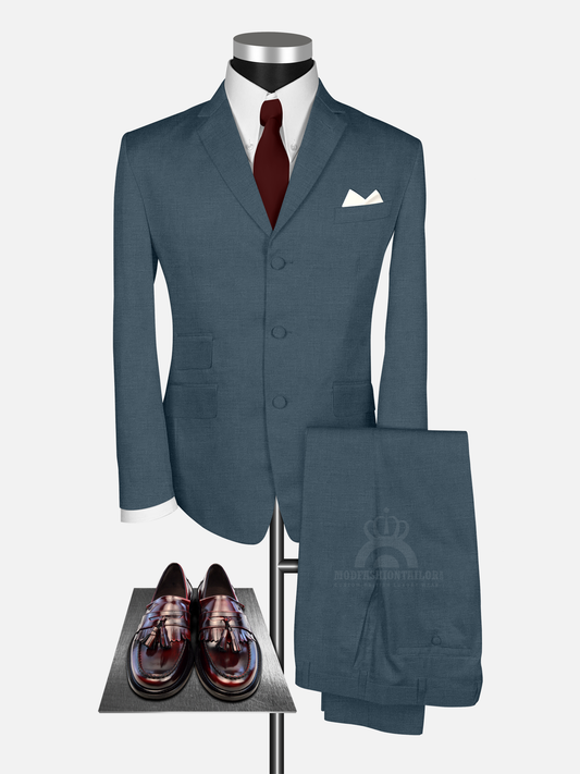 2 Piece Paul Weller Bayou Blue Mod Suit