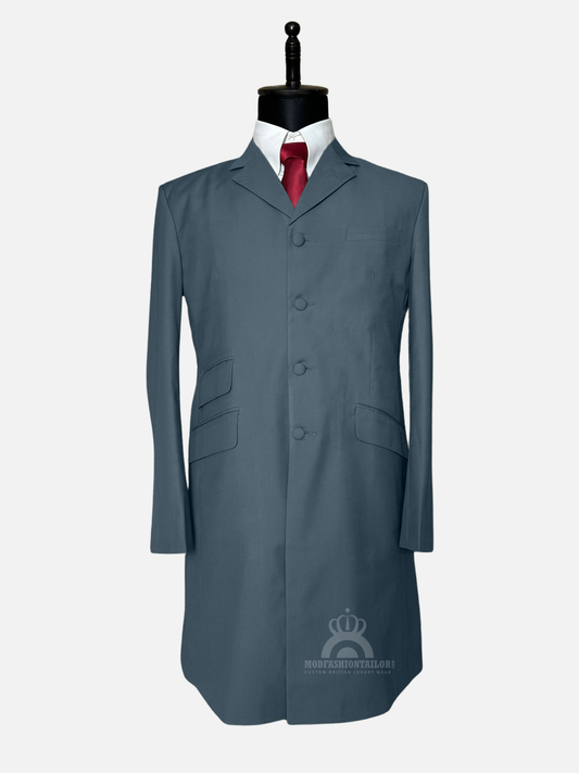 Paul Weller Bayou Blue Overcoat