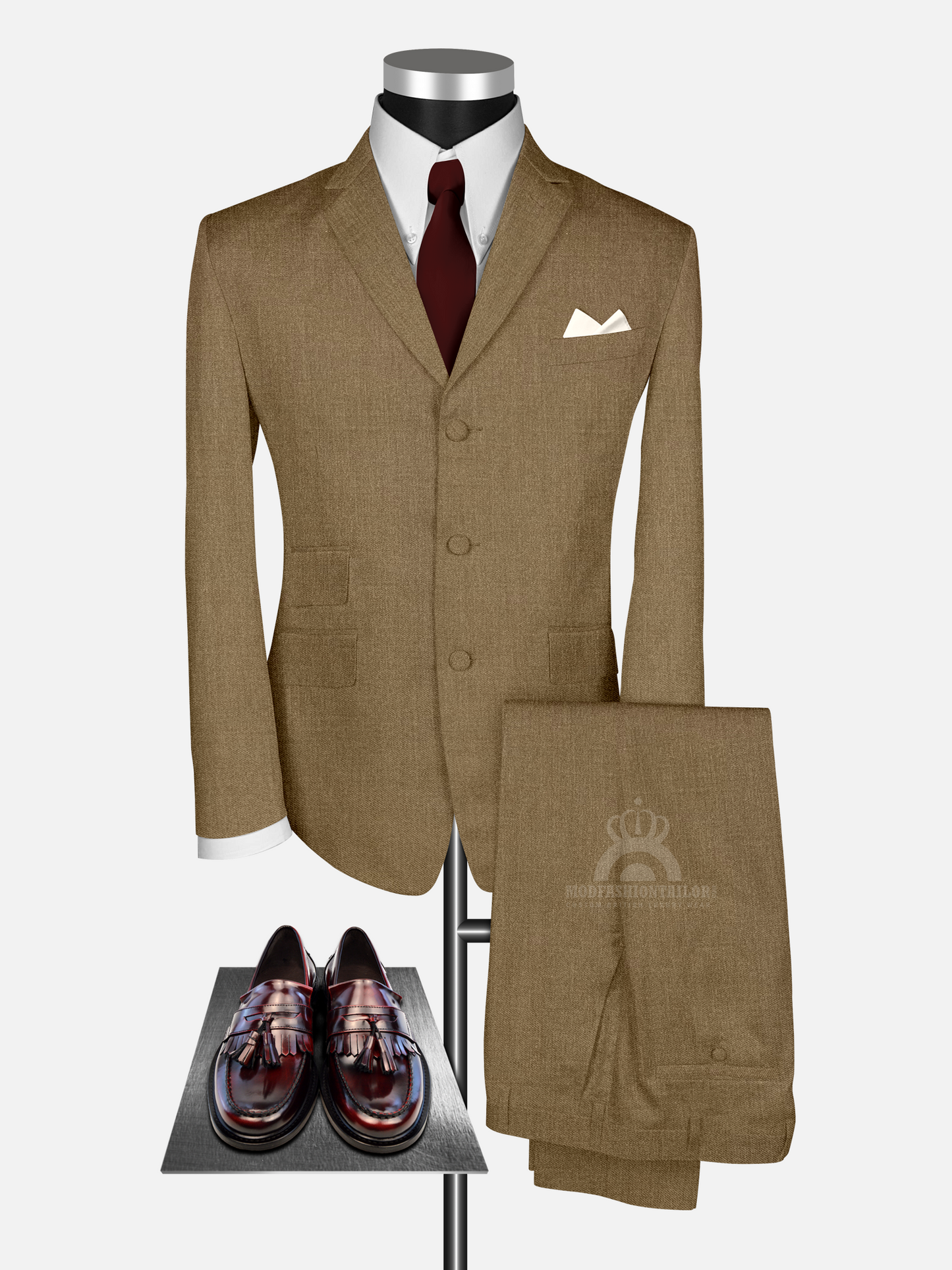 2 Piece Paul Weller Brown Mod Suit