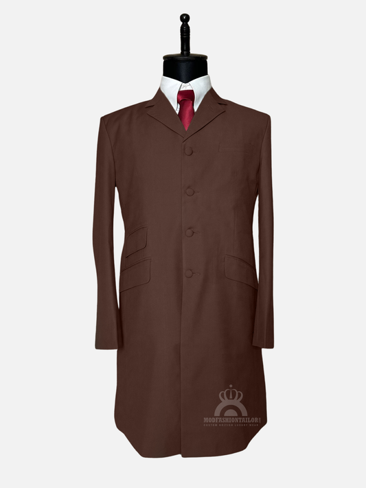 Paul Weller Maroon Overcoat