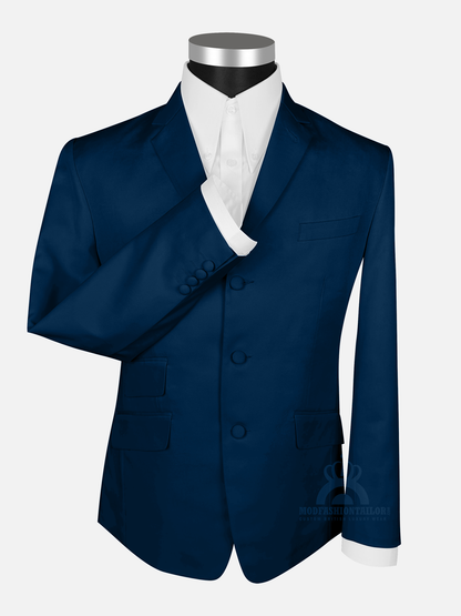 3 Piece Paul Weller Royal Blue Mod Suit with Shirt
