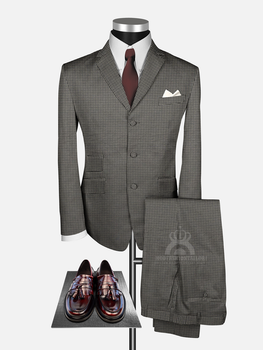 2 Piece Paul McCartney Fawn Gunclub Check Mod Suit