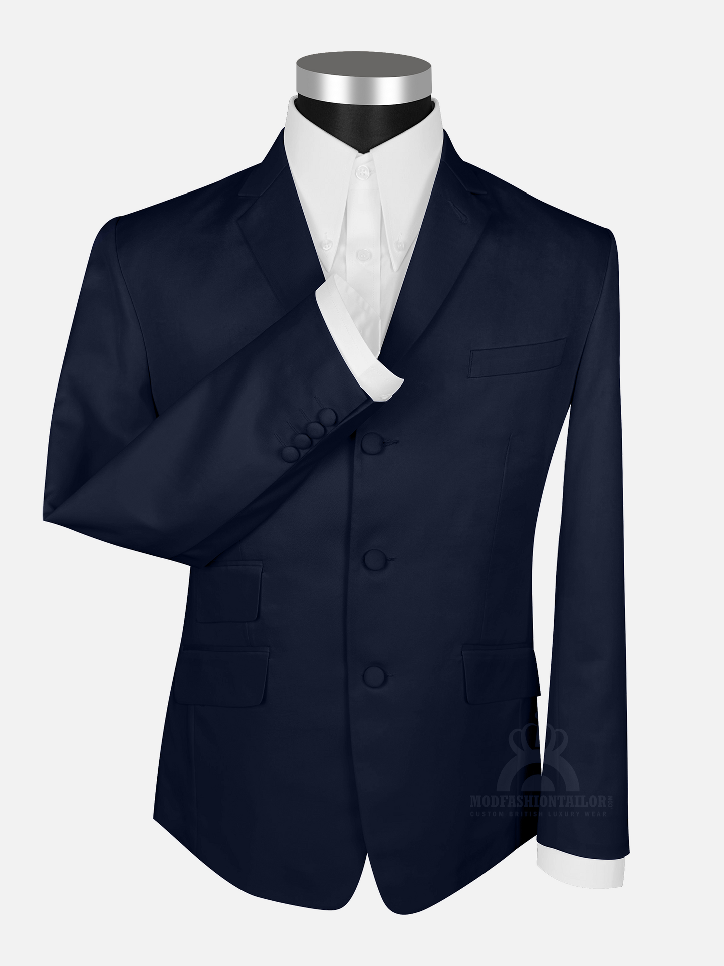 3 Piece Paul Weller Navy Blue Mod Suit with Shirt