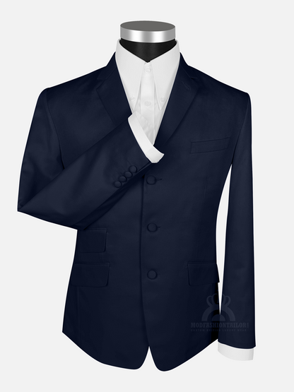 3 Piece Paul Weller Navy Blue Mod Suit with Shirt