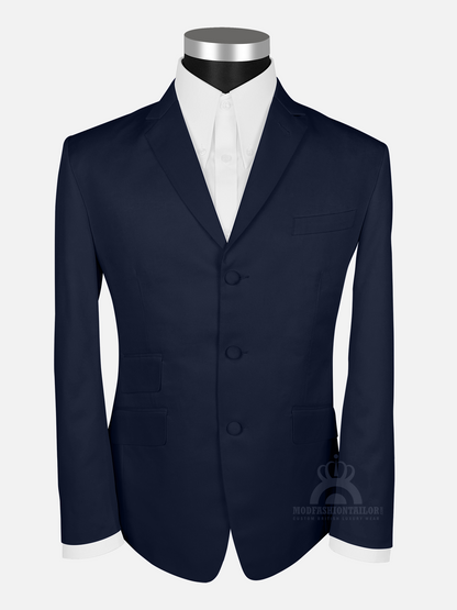 3 Piece Paul Weller Navy Blue Mod Suit with Shirt