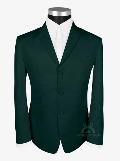 3 Piece Paul Weller Dark Green Mod Suit