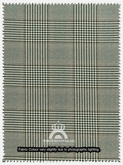 3 Piece Earth Tone Prince of Wales check Mod Suit