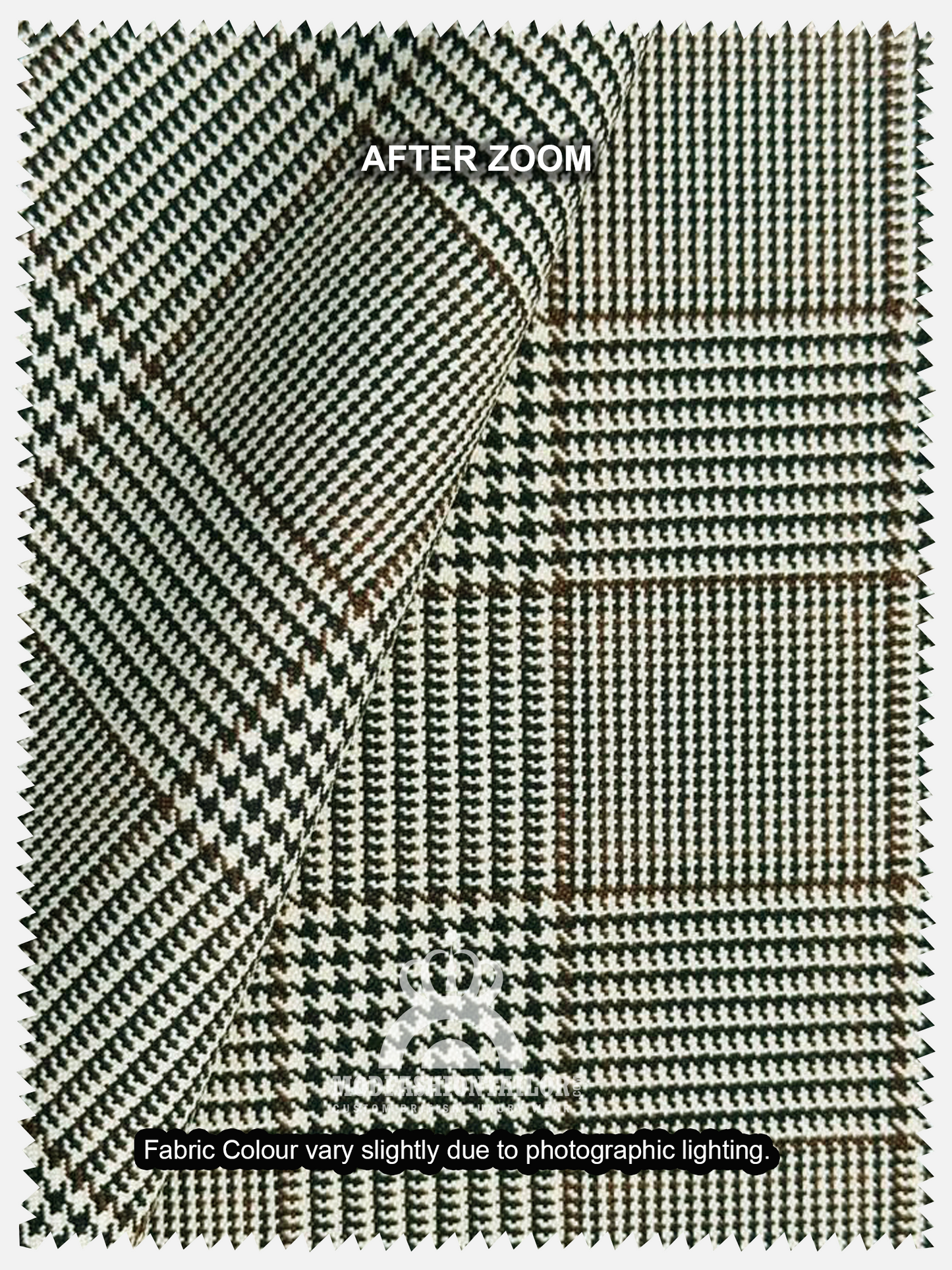 3 Piece Earth Tone Prince of Wales check Mod Suit