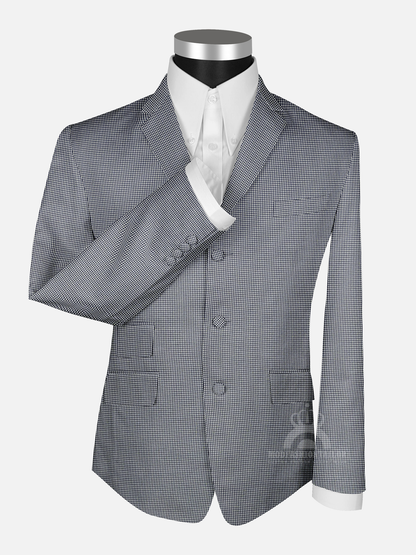 2 Piece Single Breasted Dogtooth Mod Suit