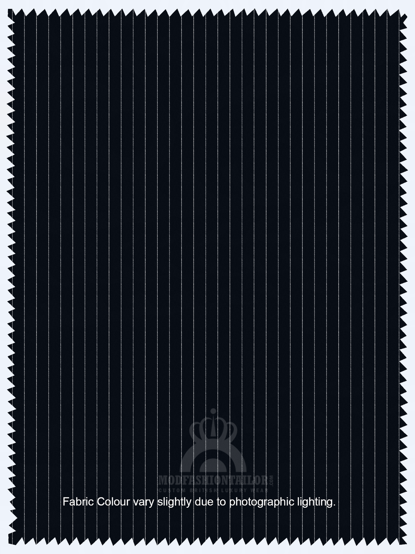 White Stripe In Dark Navy Blue Pinstripe Mod Jacket