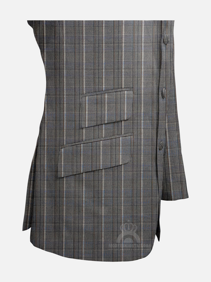 2 Piece Wool Prince of Wales Check Mod Suit