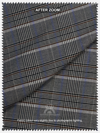 2 Piece Wool Prince of Wales Check Mod Suit