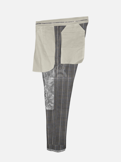 3 Piece Wool Prince of Wales Check Mod Suit with Shirt