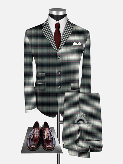 2 Piece Classic Paul McCartney Fawn Gunclub Check Mod Suit